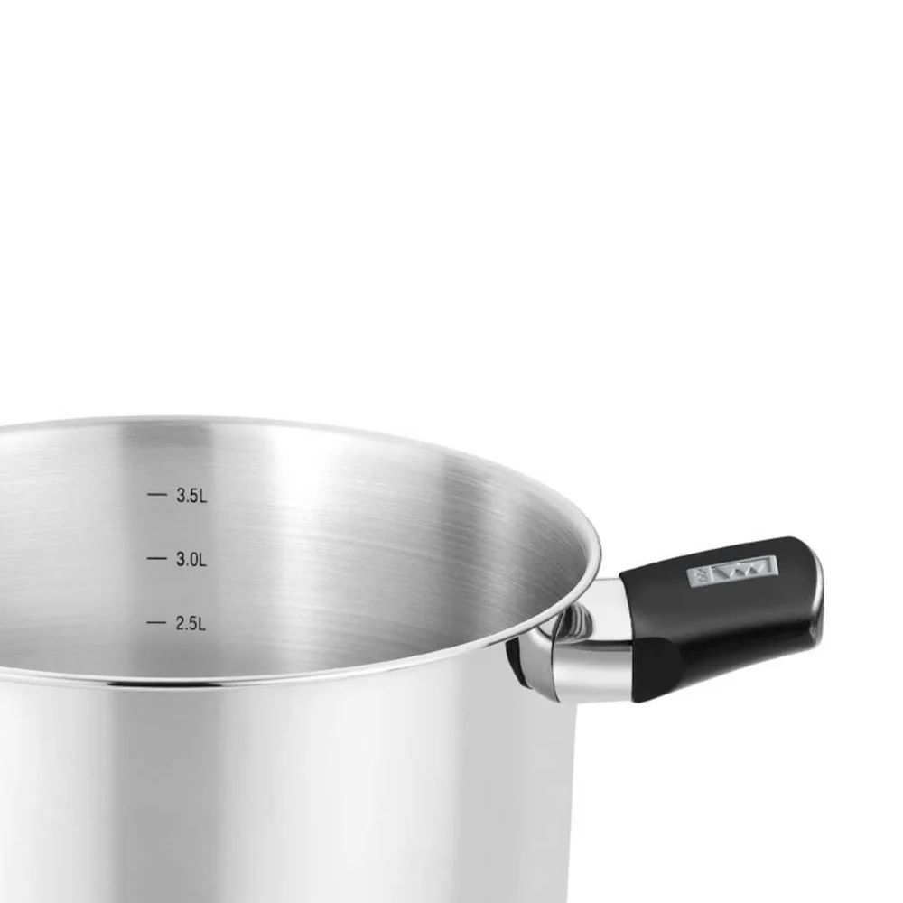 M240222 - Olla Monix 22cm 5L Tapa de Vidrio Acero Inoxidable (M240222)