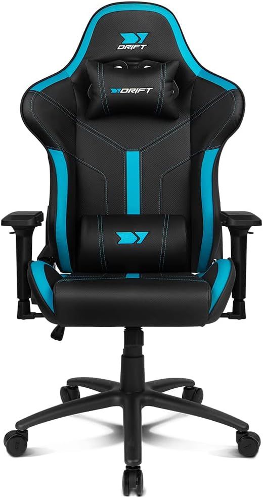 DR350BL - Silla Drift Gaming EXPERT. Estructura robusta. Reposabrazos 4D ajustables. Dise�ado para largas horas de juego o de trabajo. Respaldo reclinable desde los 90 hasta los 135 grados. Soporta hasta 150 kilos. NEGRA AZUL (DR350BL)