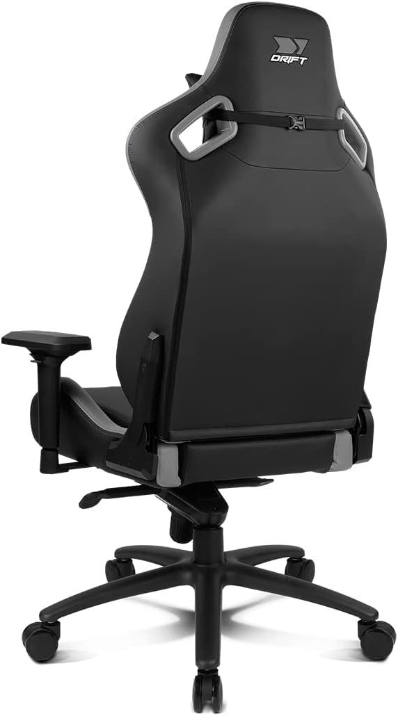 DR600BGRAY - Silla DRIFT DR600 GAMING. tama�o XL que cuenta con reposabrazos 4D.Ajustar en altura, de izquierda a derecha, hacia delante o hacia atr�s y en �ngulo lateral. reclinable hasta los 135�.soportar hasta 150 kilos. ruedas silenciosas. NEGRA GRIS (DR600BGRAY)