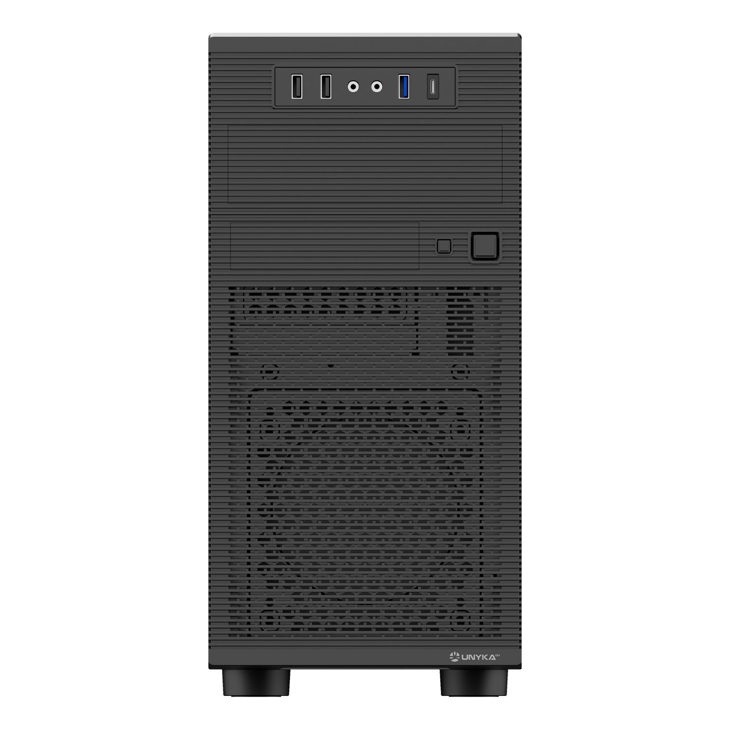 UK52015 - Caja UNYKA AERO C15 ATX 500W 2xUSB 2.0 1xUSB-A 3.0 1xUSB-C 3.1 mATX ITX Negra (UK52015)