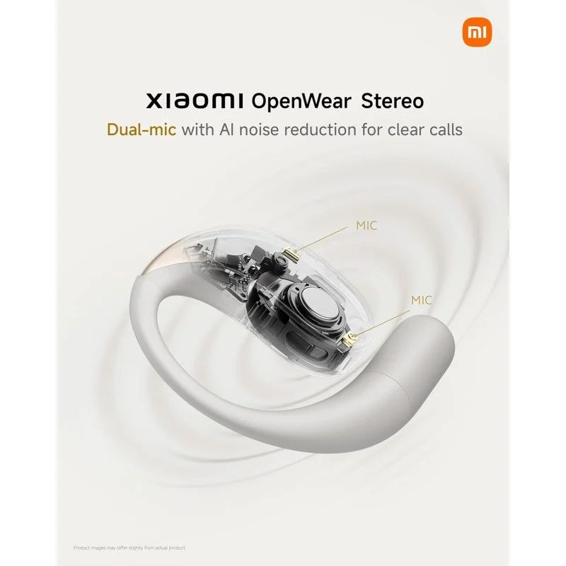 BHR8474GL - Auriculares XIAOMI Openwear Stereo Bluetooth 5.3 10m Estuche de Carga USB-C Autonoma 7h Gris Csmico (BHR8474GL)