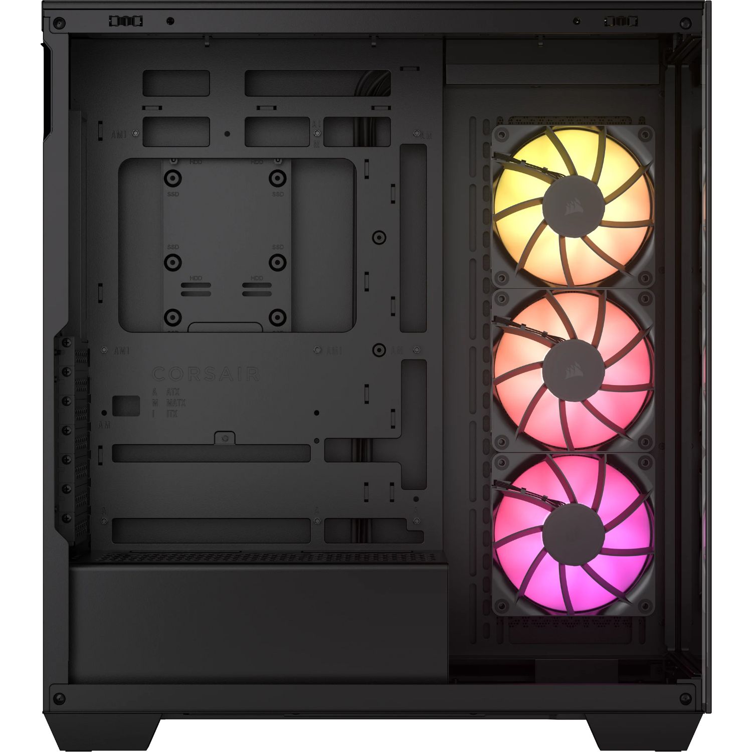 CC-9011278-WW - Caja Gaming Corsair 3500X Ventana Lateral de Cristal Templado ARGB 2xUSB-A 3.0 1xUSB-C 3.1 ATX mATX Mini-ITX EATX Negra (CC-9011278-WW)