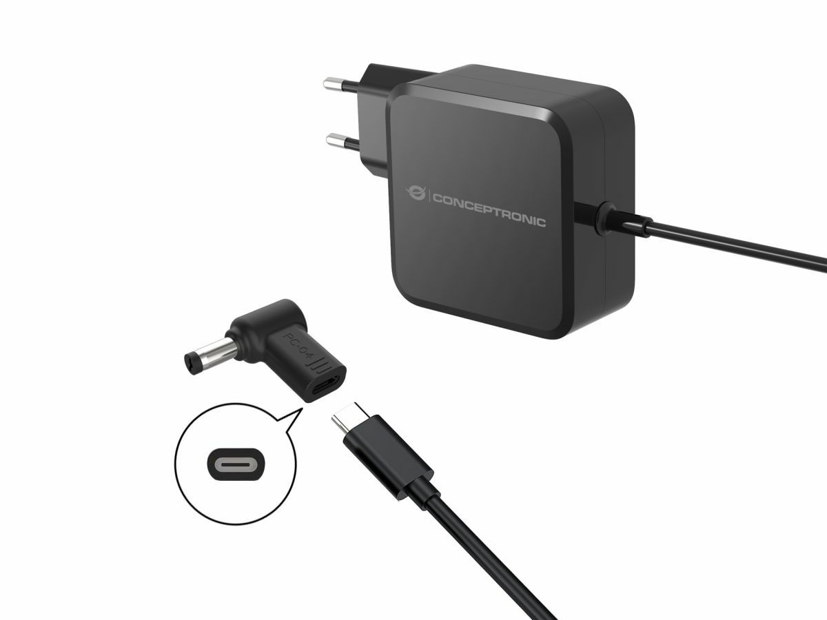 ABBY15PC04 - Adaptador USb CONCEPTRONIC USB-C a DC Asus/Universal 5.5x2.5mm 18-20V (ABBY15PC04)