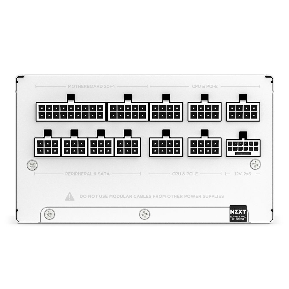 PA-2G2BW-EU - Fuente NZXT C1200 1200W ATX PFC Activo 91.6% 24-pin ATX 4xMolex 80 Plus Gold Blanca (PA-2G2BW-EU)