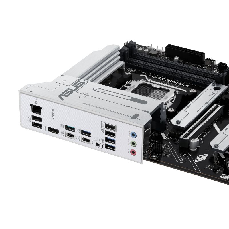 90MB1IT0-M0EAY0 - Placa base ASUS PRIME X870-P: (AM5) 4xDDR5 M.2 SATA3 PCIe USB 2.0 USB-A 3.0/3.1 USB-C 4.0 DP 1.4a HDMI 2.1 RJ45 7.1 ATX 2.5 Gigabit Ethernet