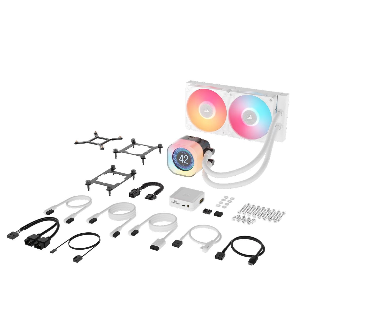 CW-9061025-WW - Refrigeracin Lquida Corsair iCUE Link Titan 240RX Multisocket Pantalla LCD RGB Blanca (CW-9061025-WW)
