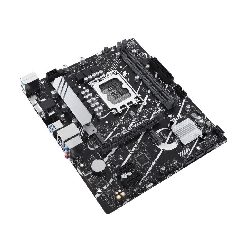 90MB1FI0-M1EAY0 - Placa base ASUS PRIME B760M-K: (1700) 2DDR5 M.2 SATA3 PCIe USB 2.0 USB-A 3.0 VGA HDMI RJ45 PS/2 7.1 mATX Ethernet 2.5GbE