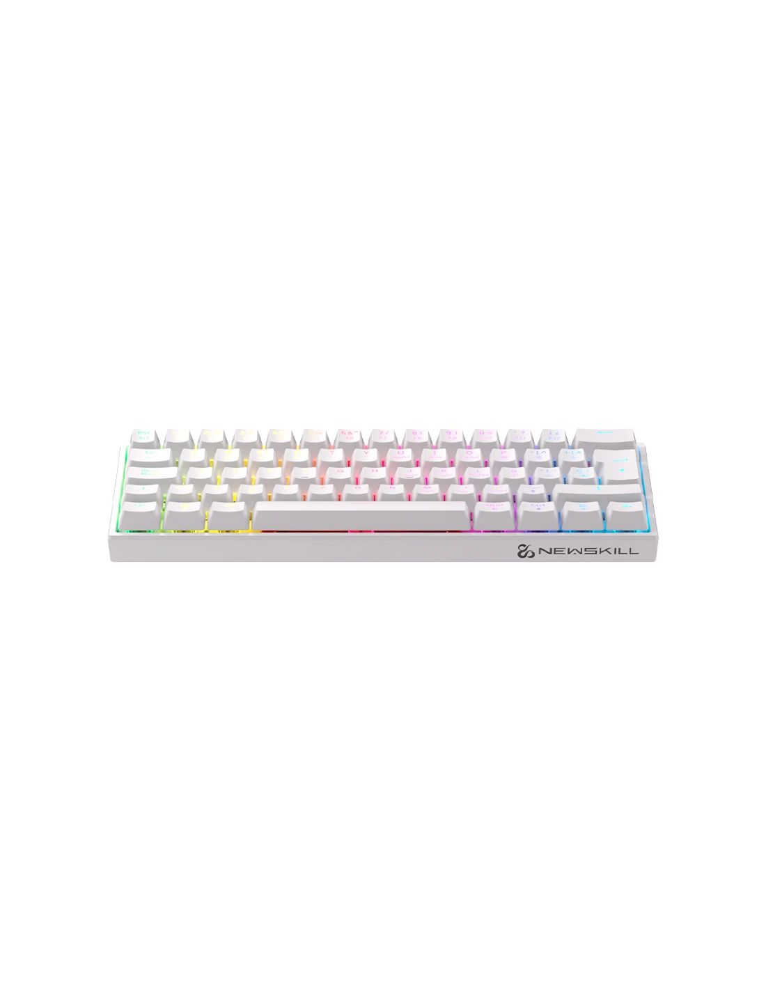 NS-KB-PYROSV2-IV - Teclado Gaming Newskill Pyros V2 RGB 2.4GHz Bluetooth Blanco (NS-KB-PYROSV2-IV)