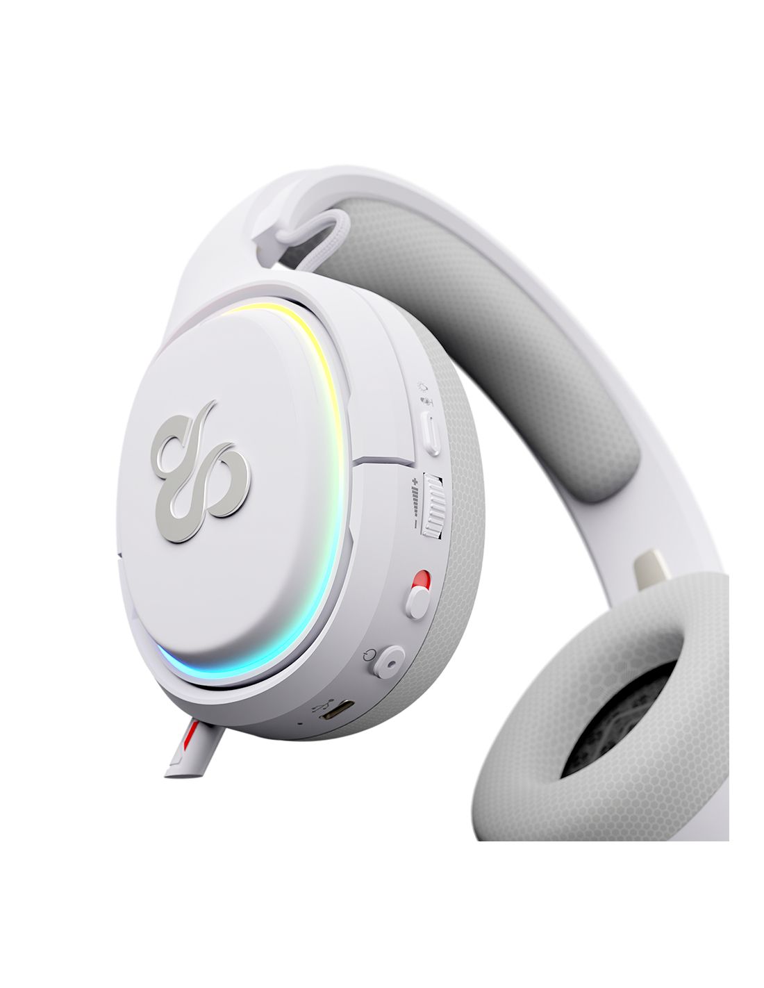 NS-HS-ATON-WH - Auriculares+Micrfono Gaming Newskill Ivory 2.4GHz Bluetooth 5.0 Blanco (NS-HS-ATON-WH)