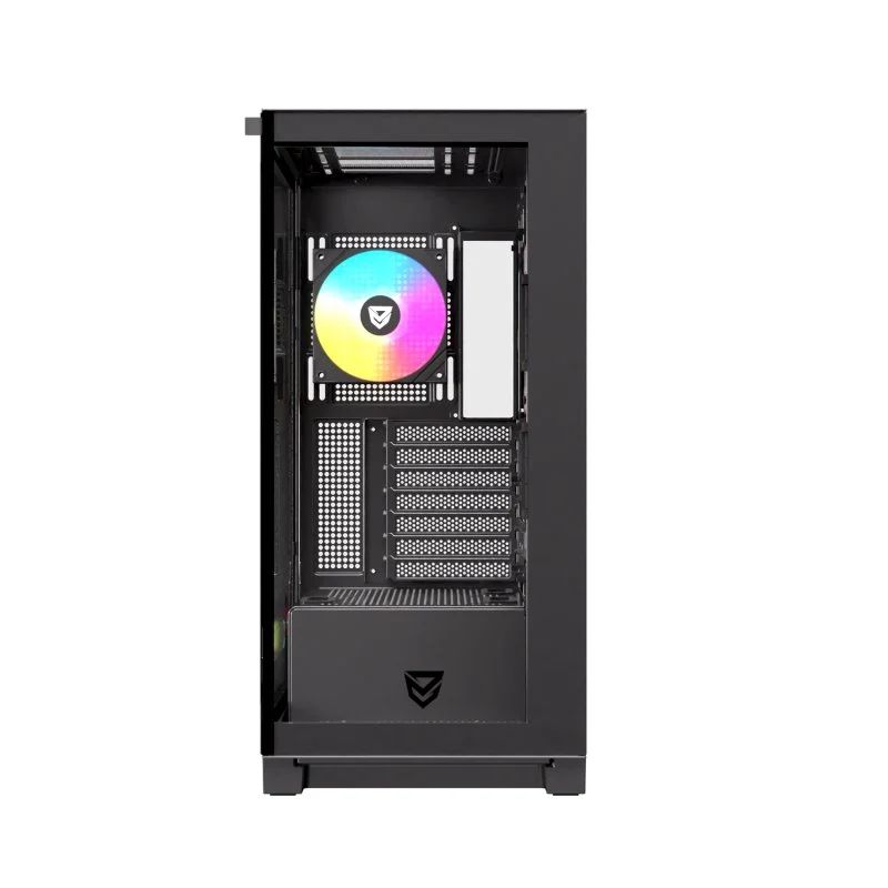 NF-CS-URSA-B - Caja Gaming Nfortec Ursa Ventana Lateral de Cristal Templado 2xUSB 2.0 1xUSB-C 3.0 ARGB ATX mATX ITX EATX Negra(NF-CS-URSA-B)