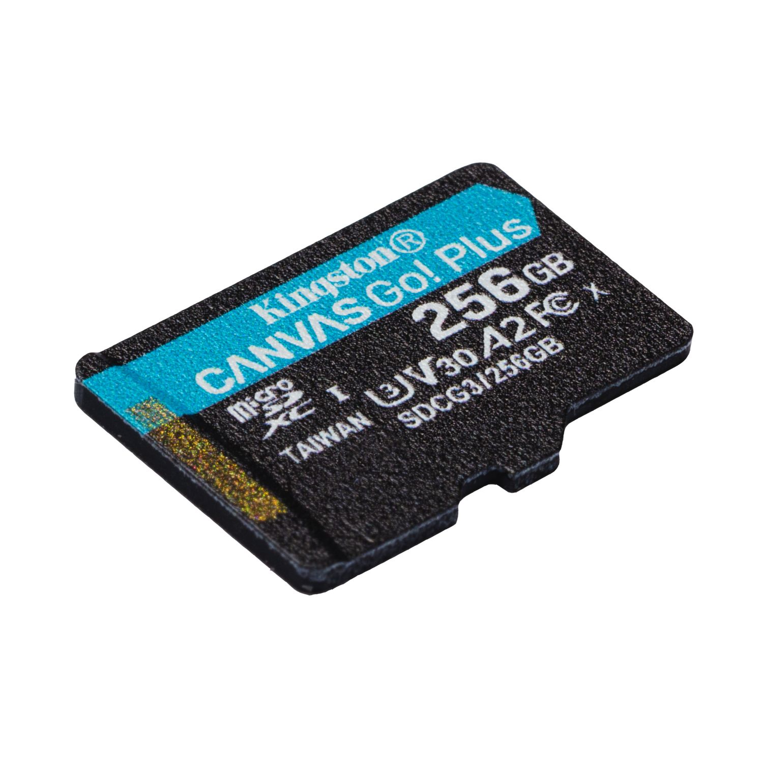 SDCG3/256GB - Tarjeta Memoria Kingston Micro SDXC Canvas Go Plus 128Gb Clase 10 UHS-I Class 3 (U3) V30 Lectura 170 Mb/s Escritura 90 Mb/s Negro + Adaptador SD (SDCG3/256GB)