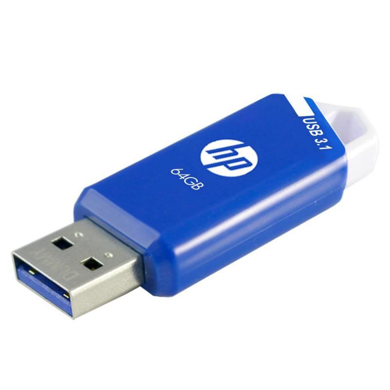 P-HPFD755W64X3-GE - Pendrive HP X755W 64Gb USB-A 3.0 Lectura 75 Mb/s Escritura 30 Mb/s Pack 3 Azul/Blanco (P-HPFD755W64X3-GE)