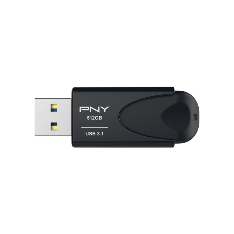 FD512ATT431KK-EF - Pendrive PNY Attach 4 512Gb USB-A 2.0 Lectura 80 Mb/s Escritura 20 Mb/s Negro (FD512ATT431KK-EF)