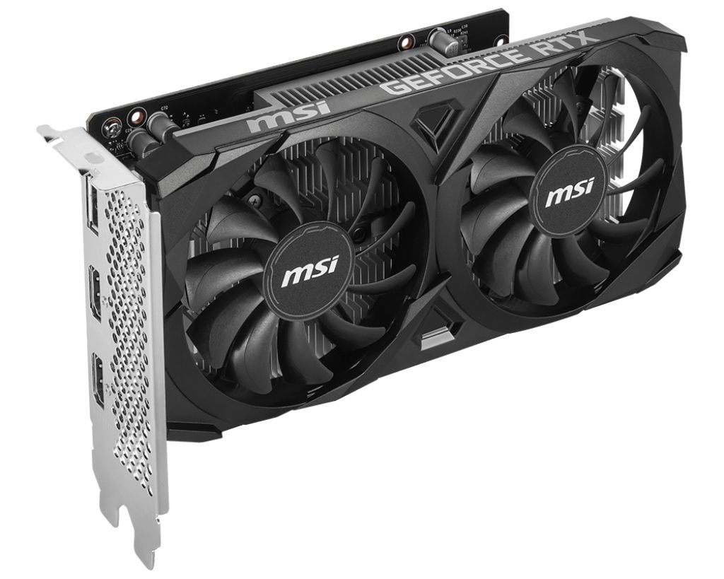 912-V812-056 - Tarjeta Grfica MSI RTX 3050 VENTUS 2X E 6G OC 6Gb GDDR6 1xDP 1.4a 2xHDMI 2.1 8xPCIe 4.0 HDCP Nvidia G-Sync OpenGL 4.6 DirectX 12 Ultimate (912-V812-056)