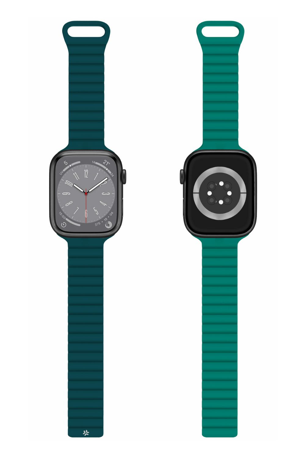 WBANDMAGGNLG - Correa CELLY Apple Watch 42/44/45mm Silicona Verde (WBANDMAGGNLG)