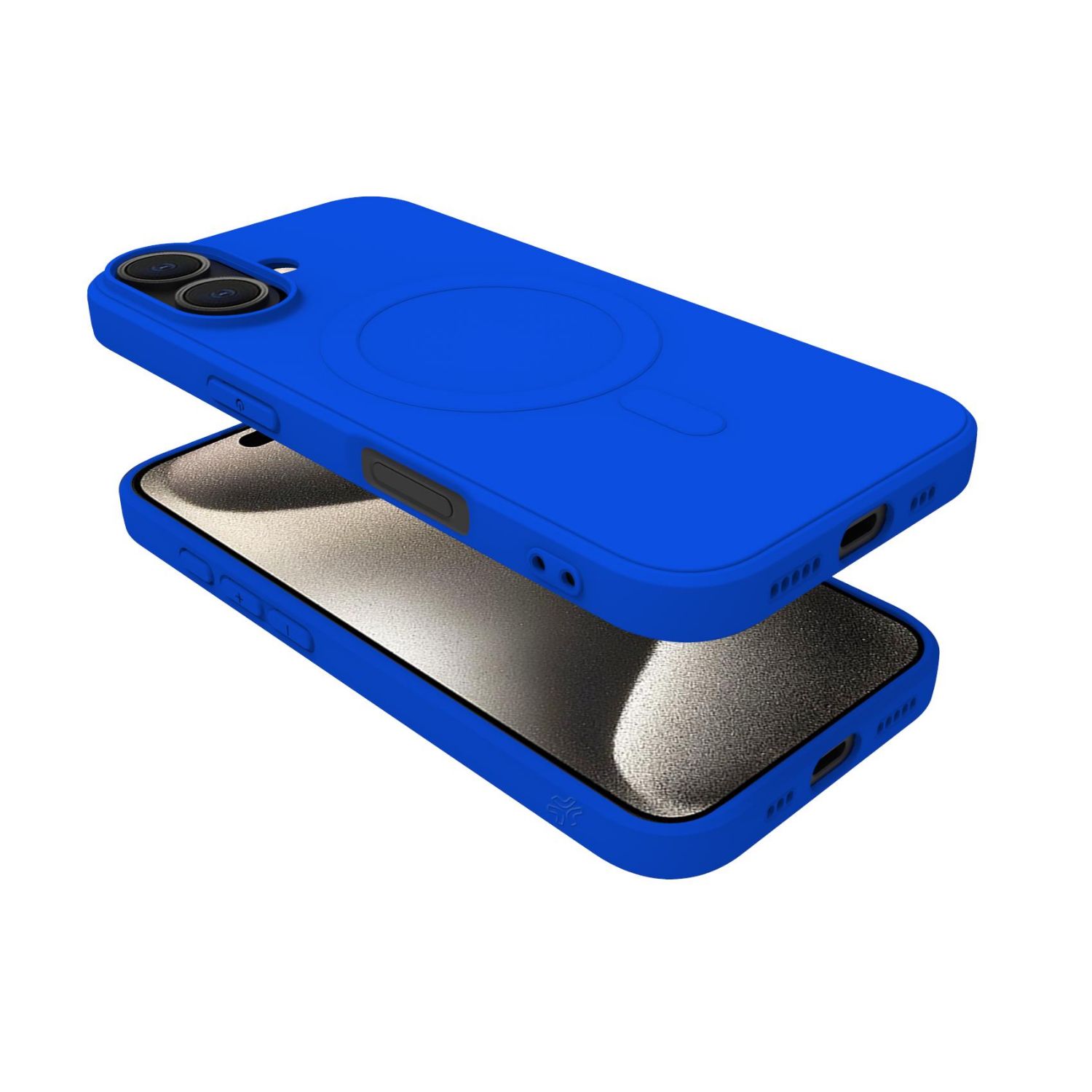CROMOMAG1112BL - Funda CELLY CromoMag iPhone 16 Compatible con Tecnologa MagSafe Azul (CROMOMAG1112BL)
