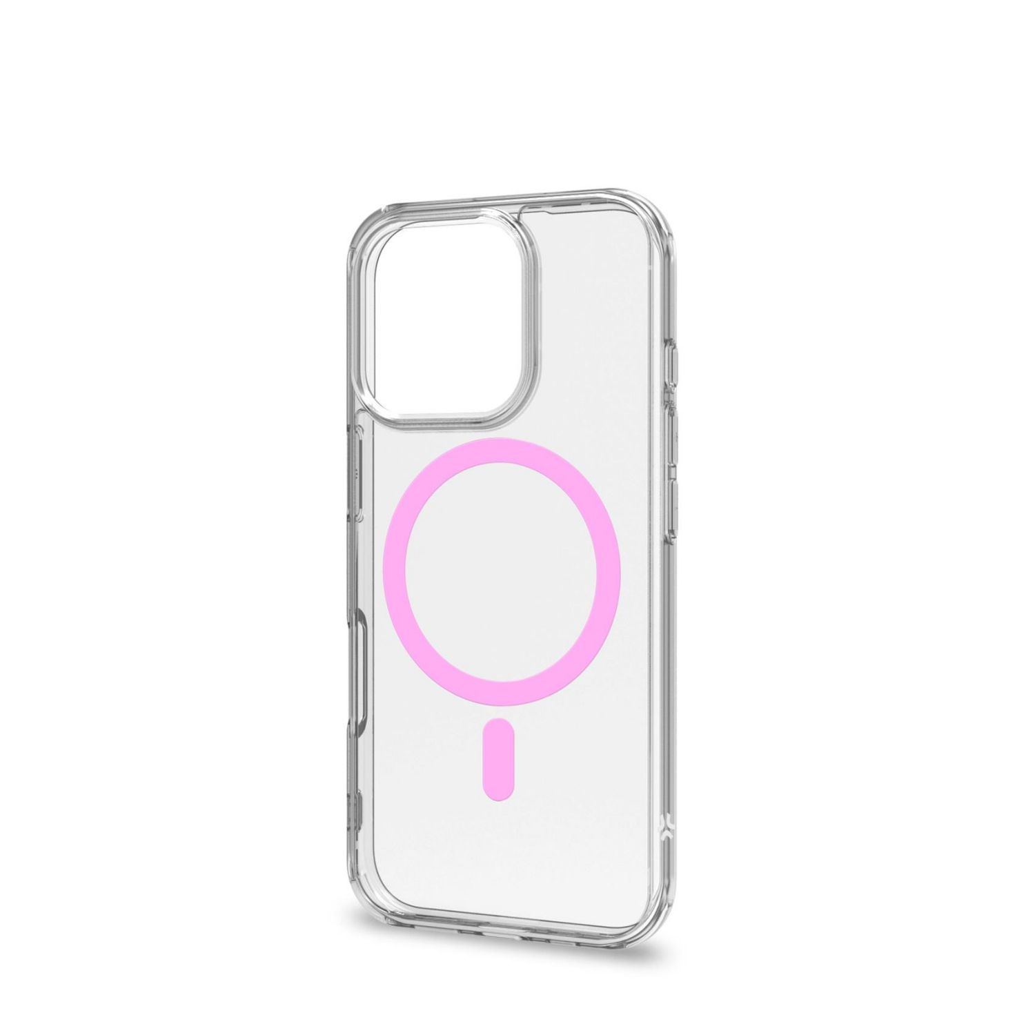 GELSKINMAG1113P - Funda CELLY iPhone 16 Pro Transparente/Rosa. (GELSKINMAG1113P)