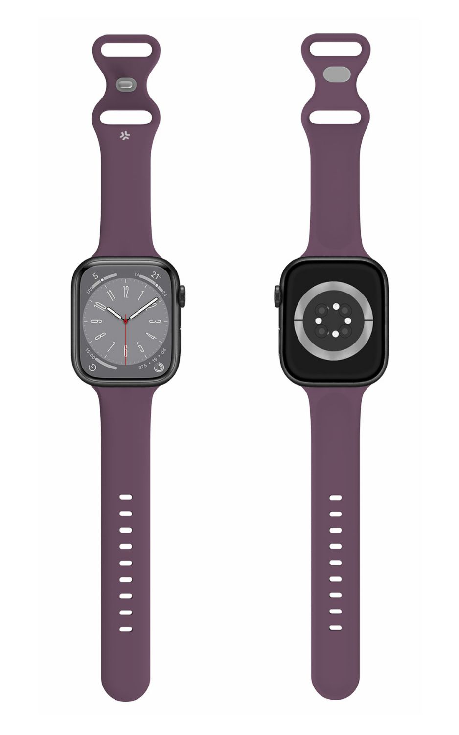 WBANDSIL40VL - Correa CELLY para AppleWatch sistema de cierre con pasador 38/41/41mm de silicona suave Violeta (WBANDSIL40VL)