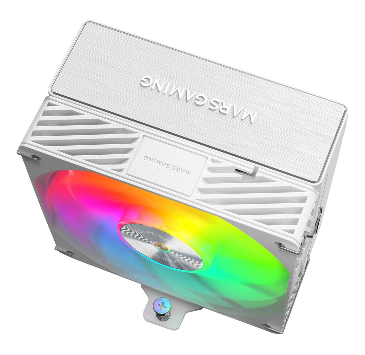 MCPUX5ARGBW - Ventilador MARS GAMING ARGB Disipador Cpu 280w Tdp 5x Heatpipes, 120mm, Blanco (MCPUX5ARGBW)