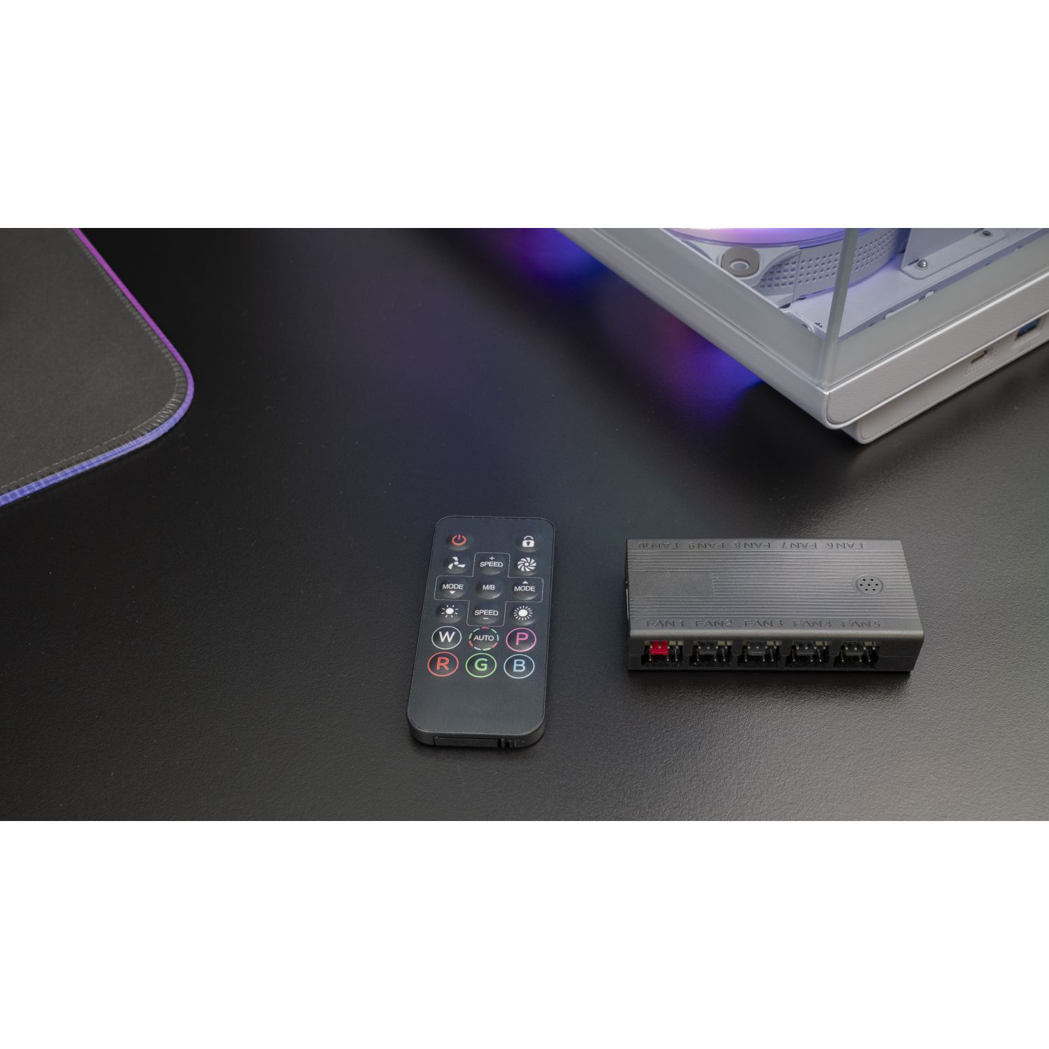 MFHUB - HUB MARS GAMING 10xPWM 10xARGB, Sincronizacion ARGB con mando (MFHUB)