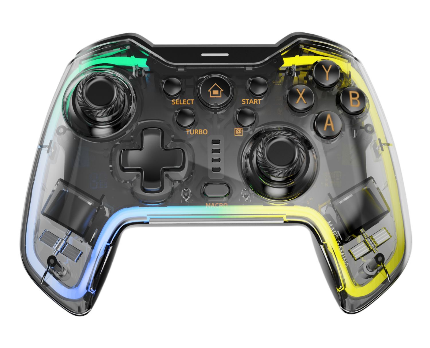 MGPBT2 - GamePad MARS GAMING Bluetooth5.0 RGB Neon +Adaptador para Smartphone (MGPBT2)