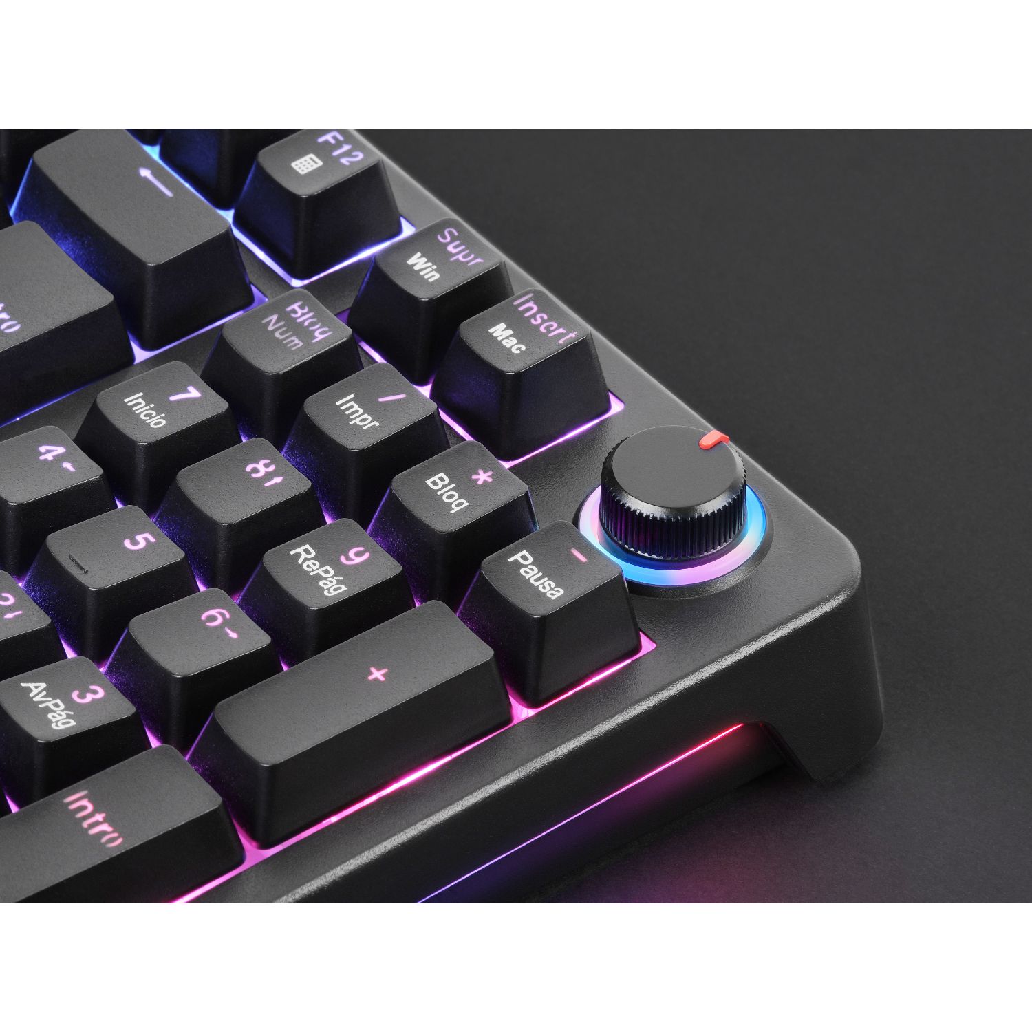 MKPROYES - Teclado MARS GAMING RGB Chroma Antighosting Switch Silent, Usb2.0, Negro (MKPROBES)