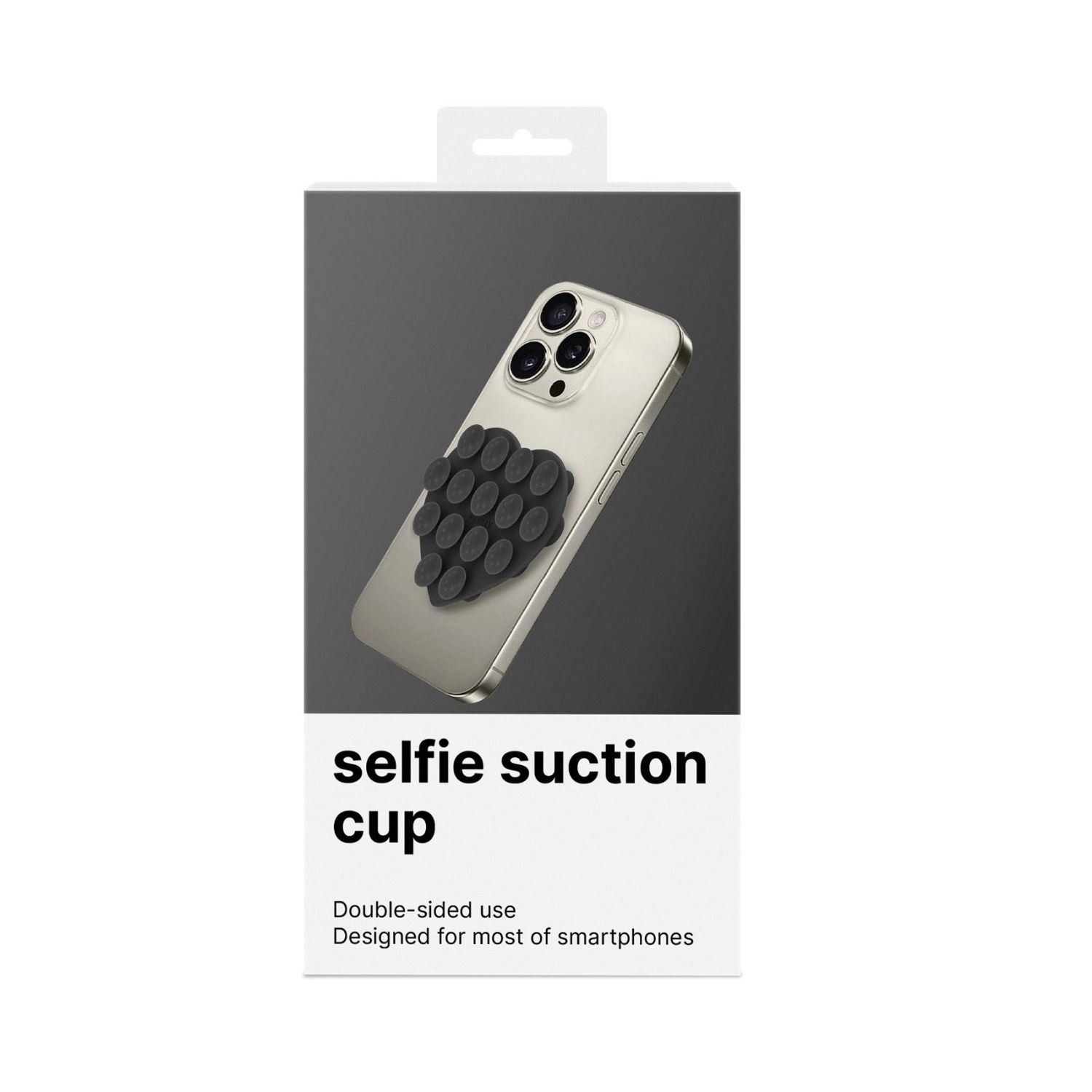 FIXHEARTBK - Ventosa CELLY para smartphone Corazon de Silicona Negro (FIXHEARTBK)