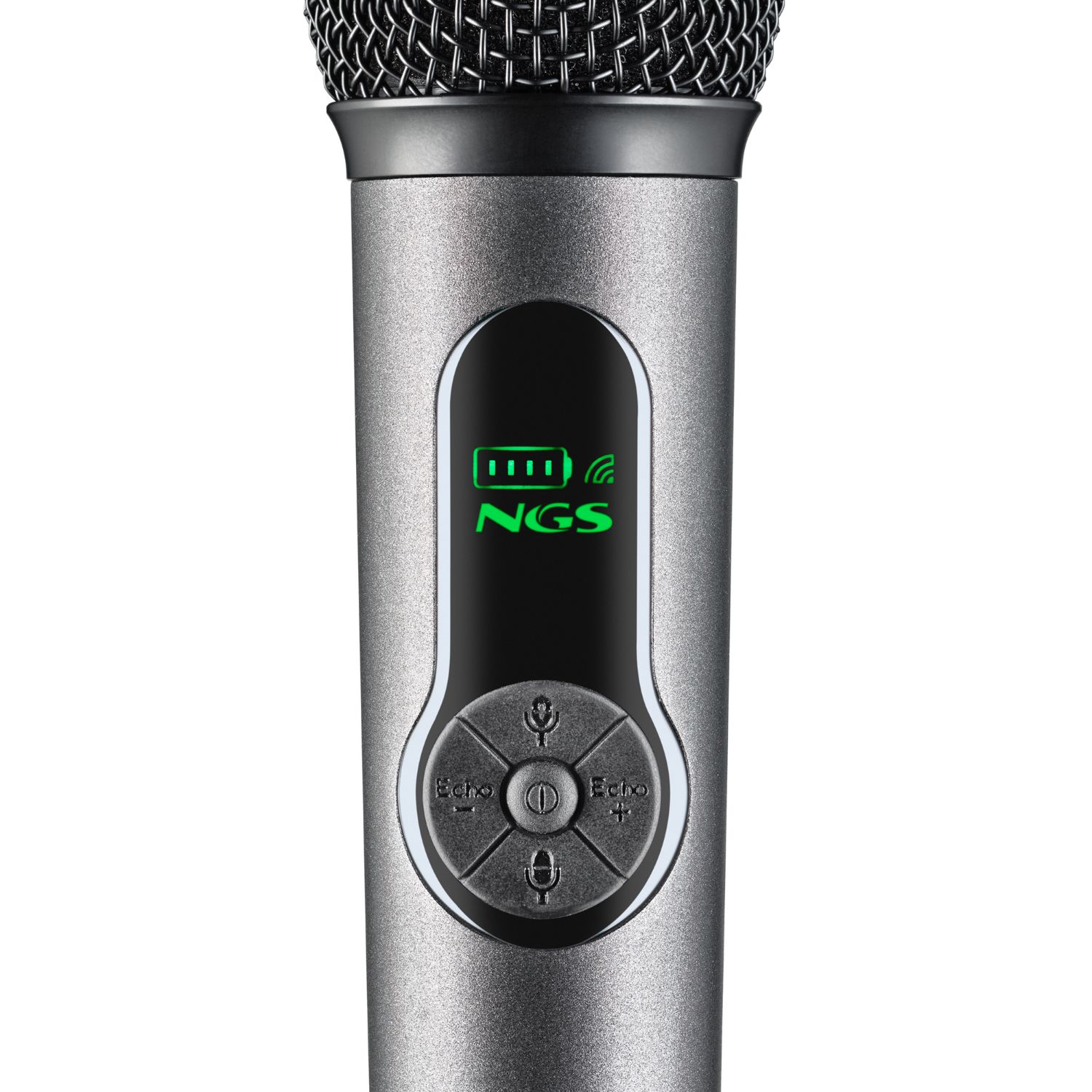 SINGERSTAR - Micrfono NGS Wireless +Adaptador Jack6.3mm, hasta 30h, 2.4Ghz. (SINGERSTAR)