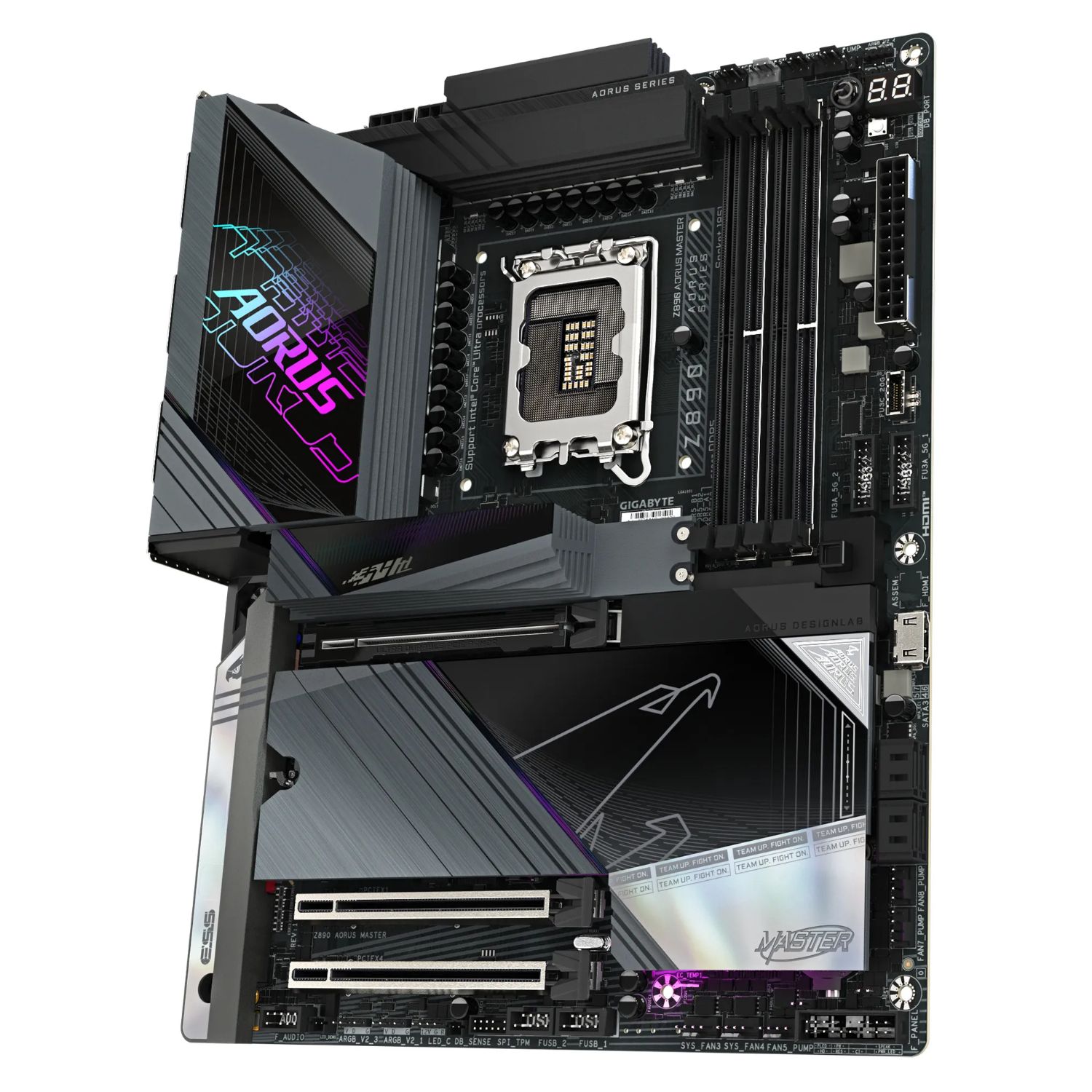 9MZ89MSTR-00-10 - Placa base GIGABYTE Z890 AORUS MASTER: (1851) 5DDR5 M.2 SATA3 USB DP HDMI RJ45 5.1 ATX WiFi 7 Bluetooth 5.4 Ethernet 10 GbE