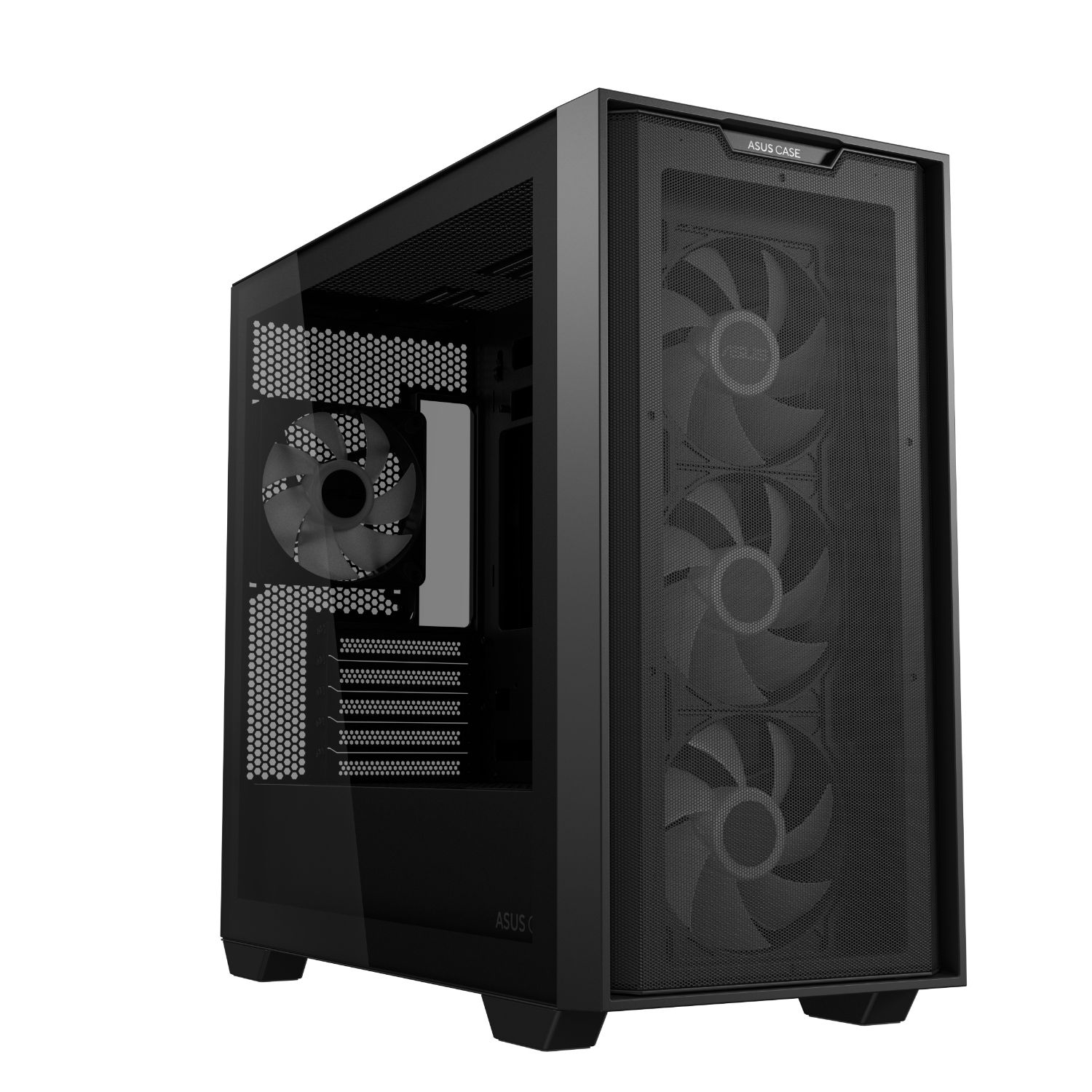 90DC00H0-B19010 - Caja ASUS A21 PLUS TG ARGB, 2Usb3.2, 120mm, micro ATX, Mini-ITX, Negro (90DC00H0-B19010)