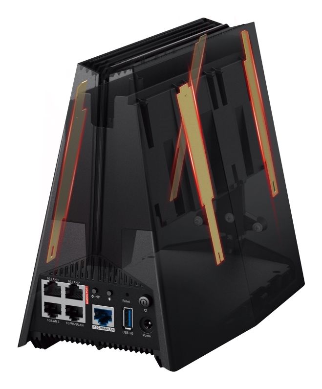 ARCHER GXE75 - Router TP-LINK AX5400 Gigabit Wifi6e, Tribanda: 2.4GHz / 5GHz /6GHz, Ethernet, Enrutador de escritorio/poste. Negro. (ARCHER GXE75)