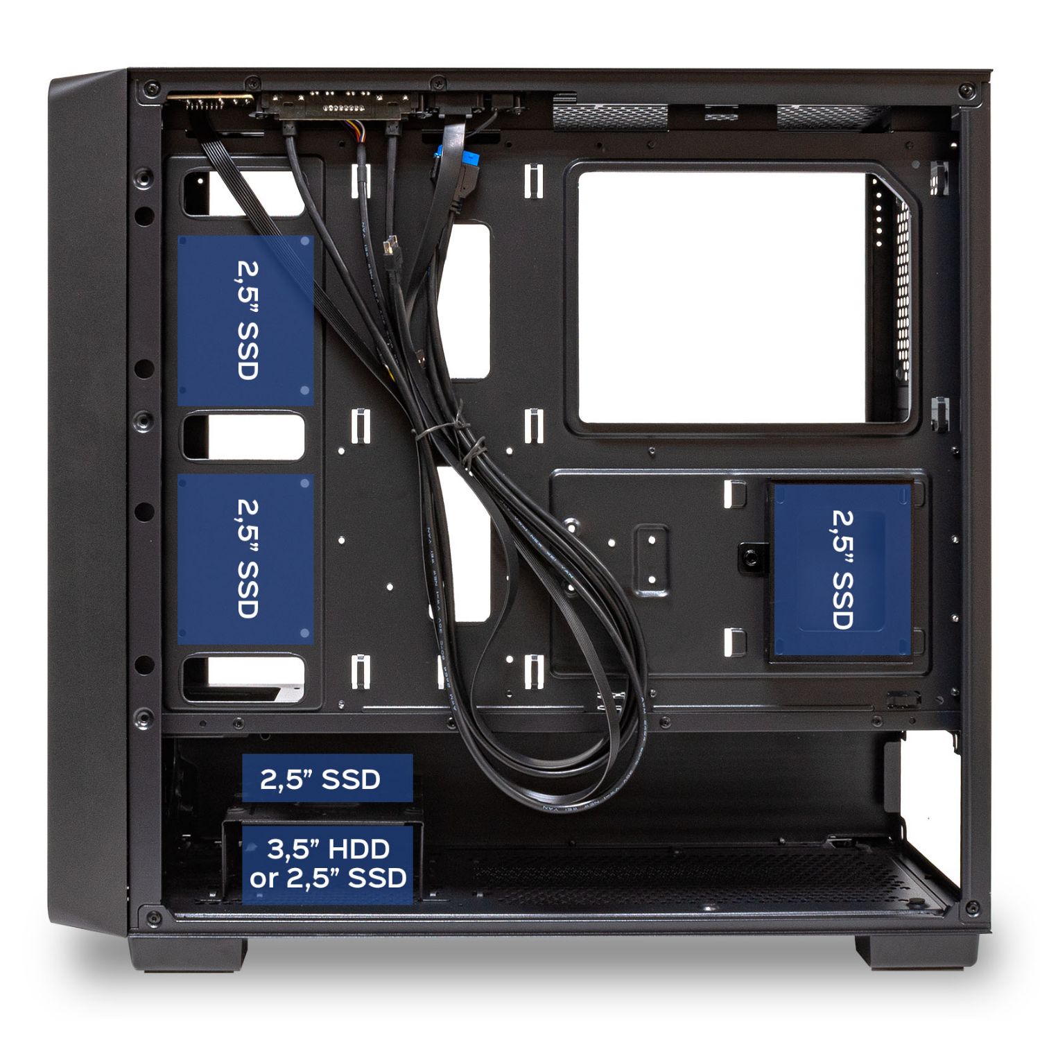 UK121804 - Caja UNYKA Revelat Madeira Usb3.0-C, lateral Cristal Templado, ATX, Negra. (UK121804)