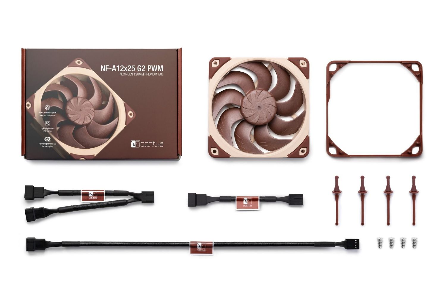 NF-A12X25 G2 PWM - Ventilador Noctua 12cm Marrn (NF-A12X25 G2 PWM)