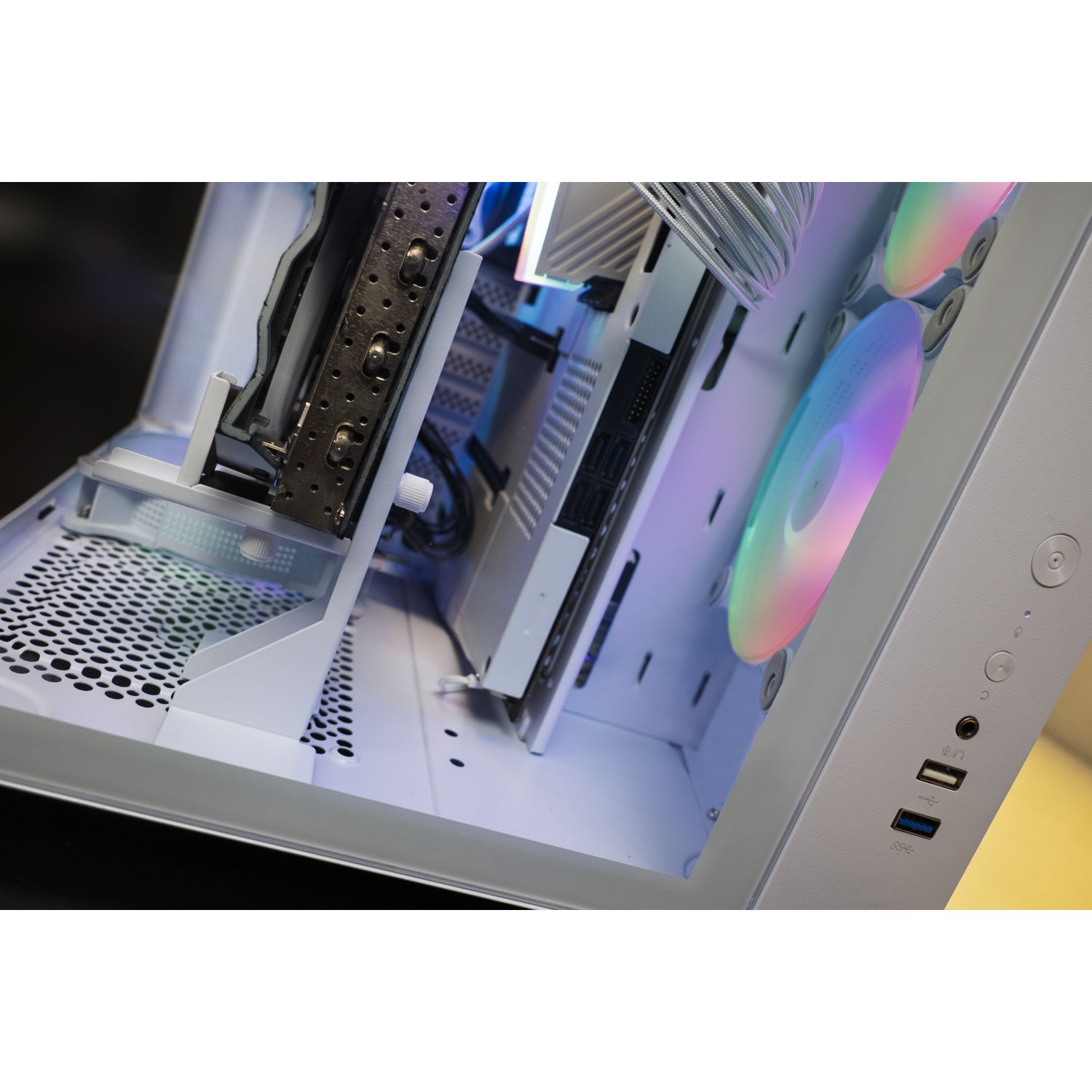 MCAGCBPROW - Soporte Mars Gaming para VGA Acero Blanco (MCAGCBPROW)