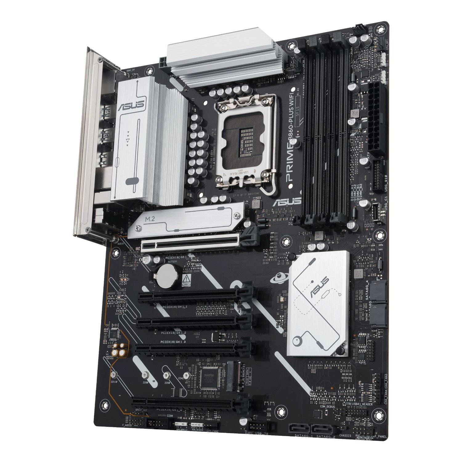 90MB1K50-M0EAY0 - Placa base ASUS PRIME B860-PLUS WIFI: (1851) 5DDR5 M.2 SATA3 USB DP HDMI RJ45 7.1 ATX WiFi 6E Bluetooth Ethernet 2.5 GbE