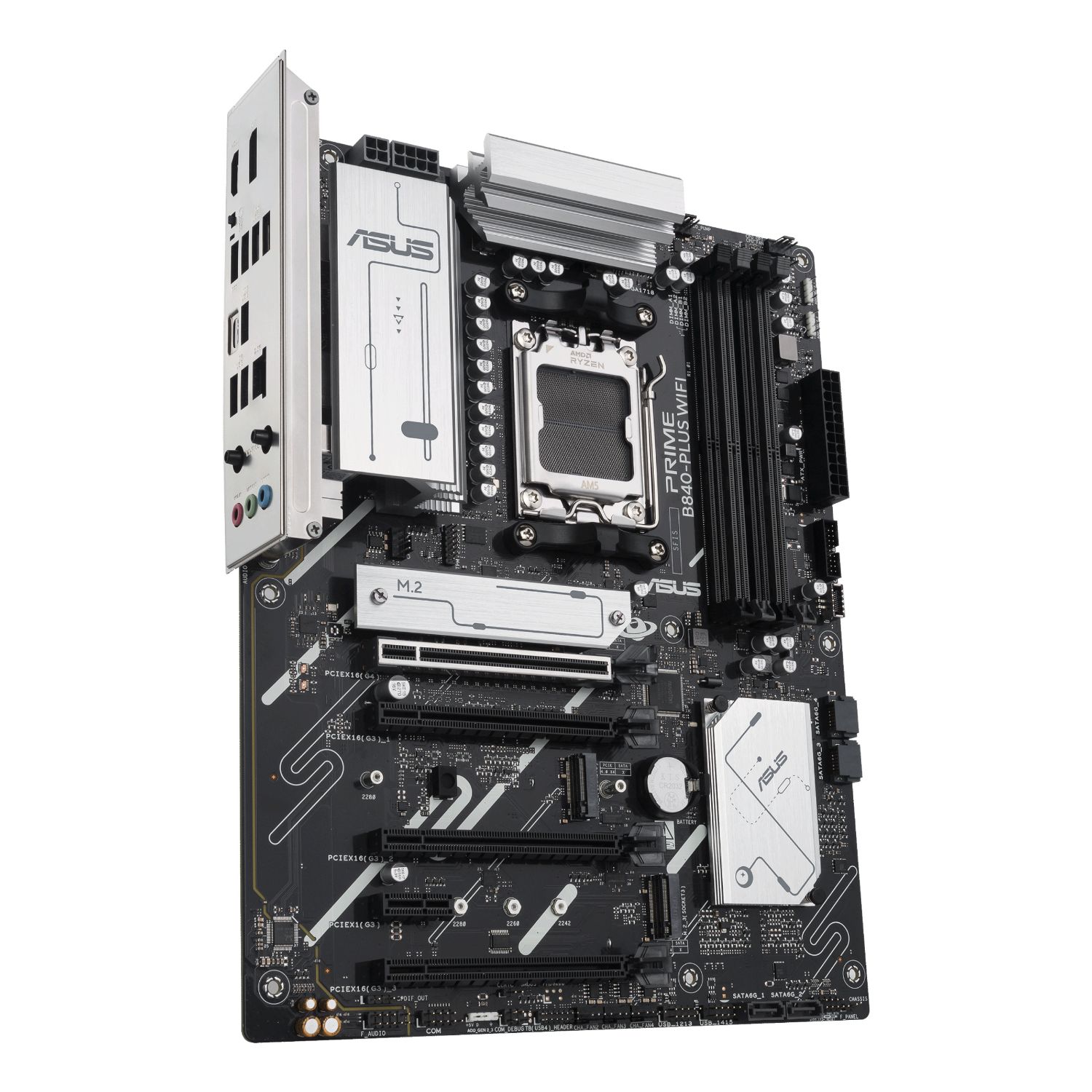 90MB1IZ0-M0EAY0 - Placa base ASUS PRIME B840-PLUS WIFI: (AM5) 4DDR5 M.2 SATA3 PCIe USB-A/C DP HDMI RJ45 7.1 ATX WiFi 6E Bluetooth 5.3 Ethernet 2.5 GbE