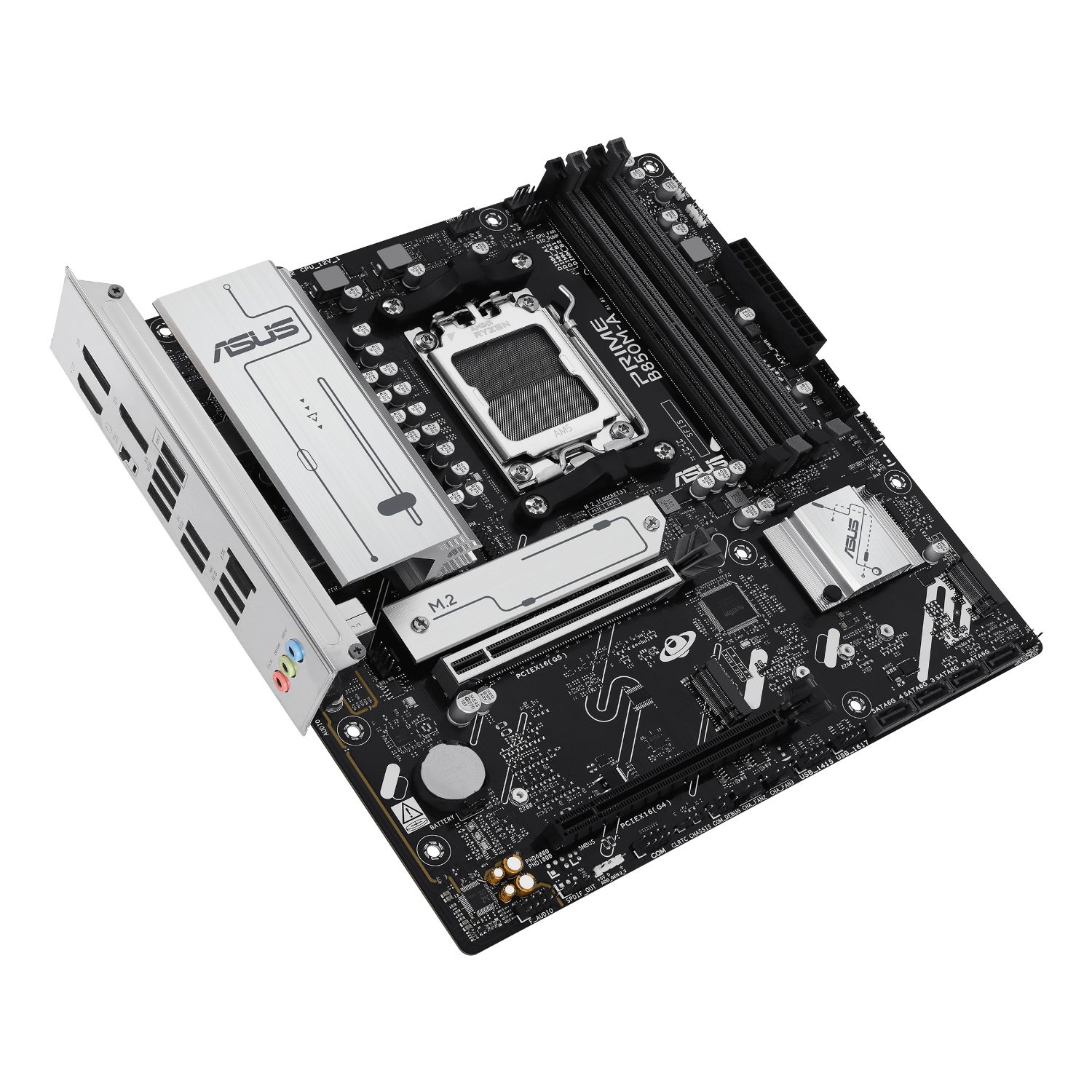 90MB1LQ0-M0EAYC - Placa base ASUS PRIME B850M-A-CSM: (AM5) 4DDR5 M.2 SATA3 USB-A DP HDMI RJ45 7.1 mATX Ethernet 2.5 GbE