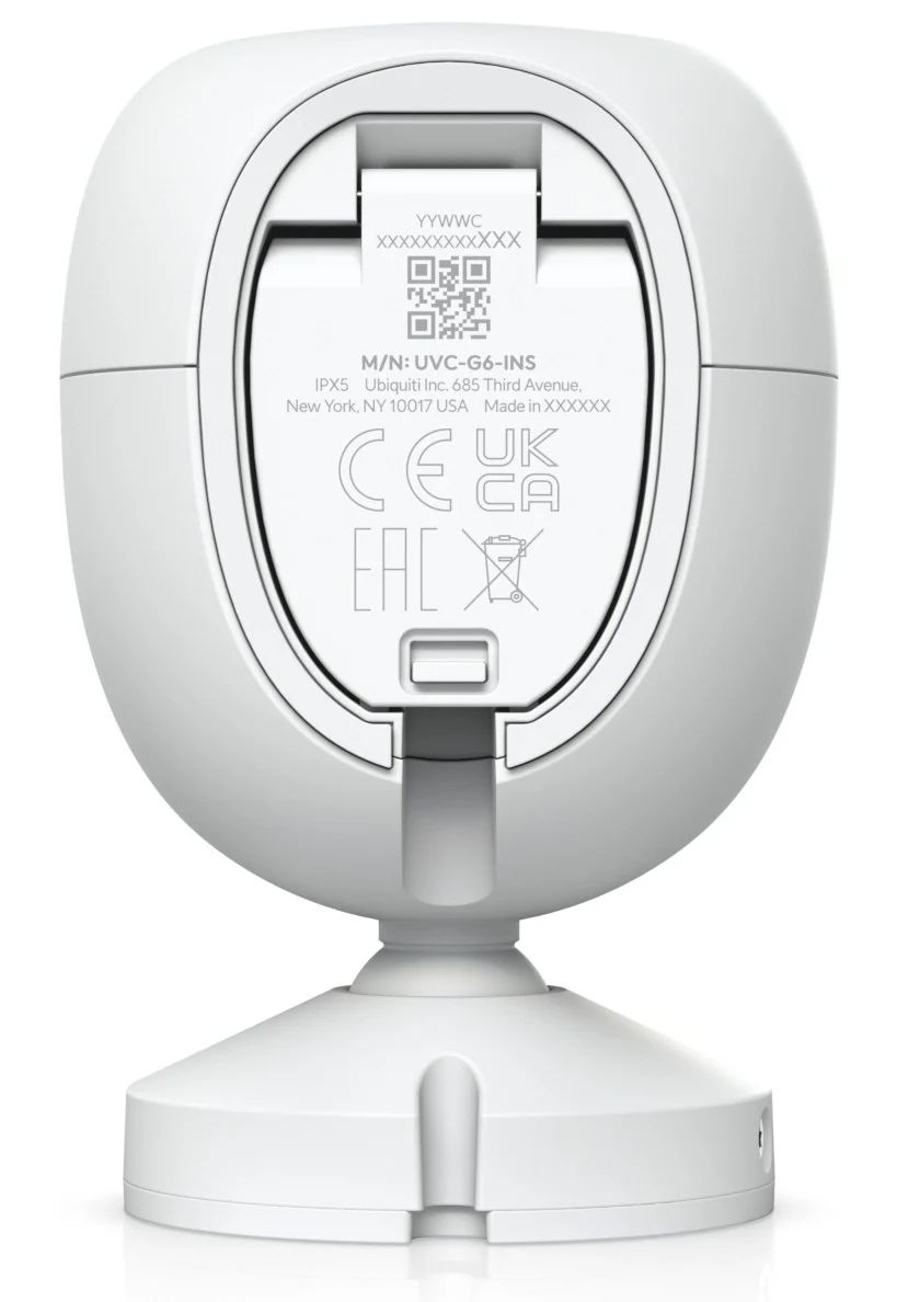 UVC-G6-INS-W - Cmara IP Ubiquiti 4K WiFi Bluetooth Interior/Exterior Visin Nocturna Pared Blanco (UVC-G6-INS-W)