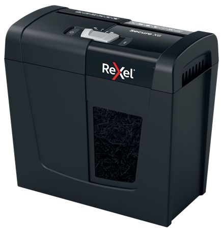 2020122EU - Destructora Rexel Secure X6 Papel/Grapas/Clips Corte en Partculas P-4 10L Negra (2020122EU)