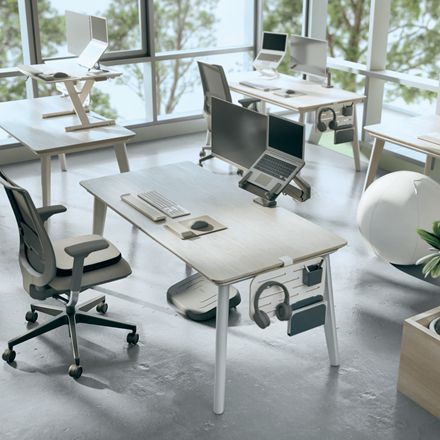 6548-00-00 - Organizador de Escritorio Leitz Ergo Small Pegboard con Accesorios 42x25cm Blanco (6548-00-00)