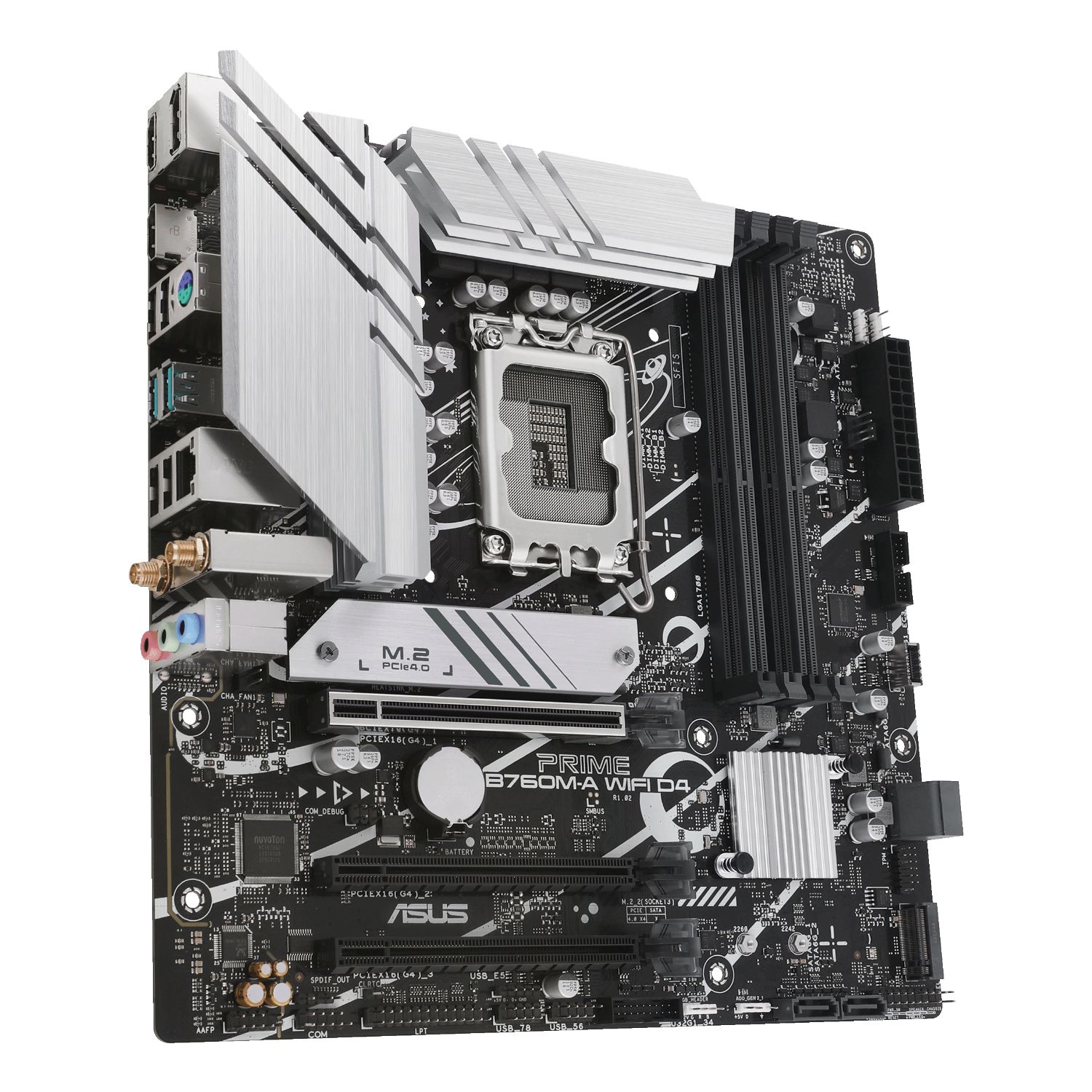 90MB1CX0-M1EAY0 - ASUS PRIME B760M-A WIFI D4:(1700) 2DDR4 HDMI DP Pcie4.0 M.2 Usb3.2 mATX (90MB1CX0-M1EAY0)