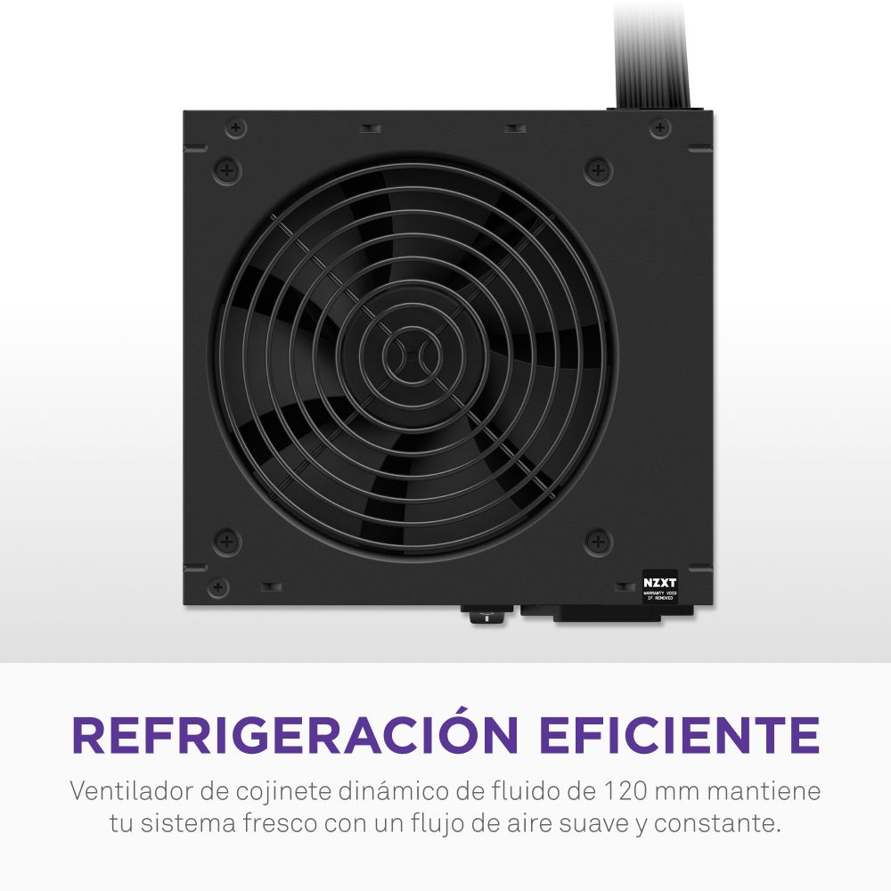 PA-7B3BB-EU - Fuente NZXT C750 ATX 750W 120mm 80+ Bronze Negra (PA-7B3BB-EU)