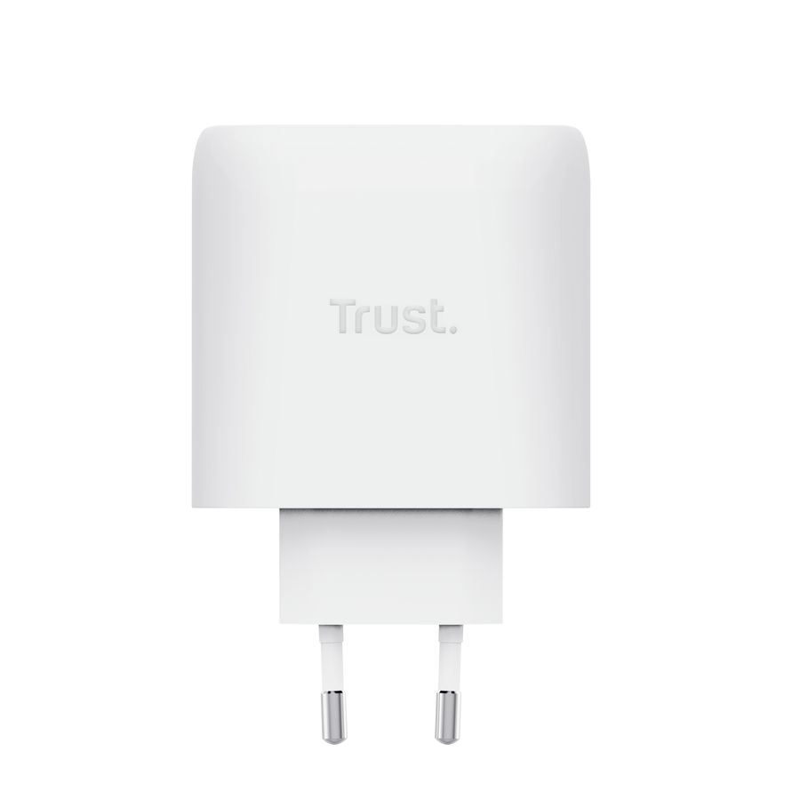 25524 - Cargador de Pared Trust Maxo GaN 65W QC 3.0 1xUSB-C Cable 2m Blanco (25524)