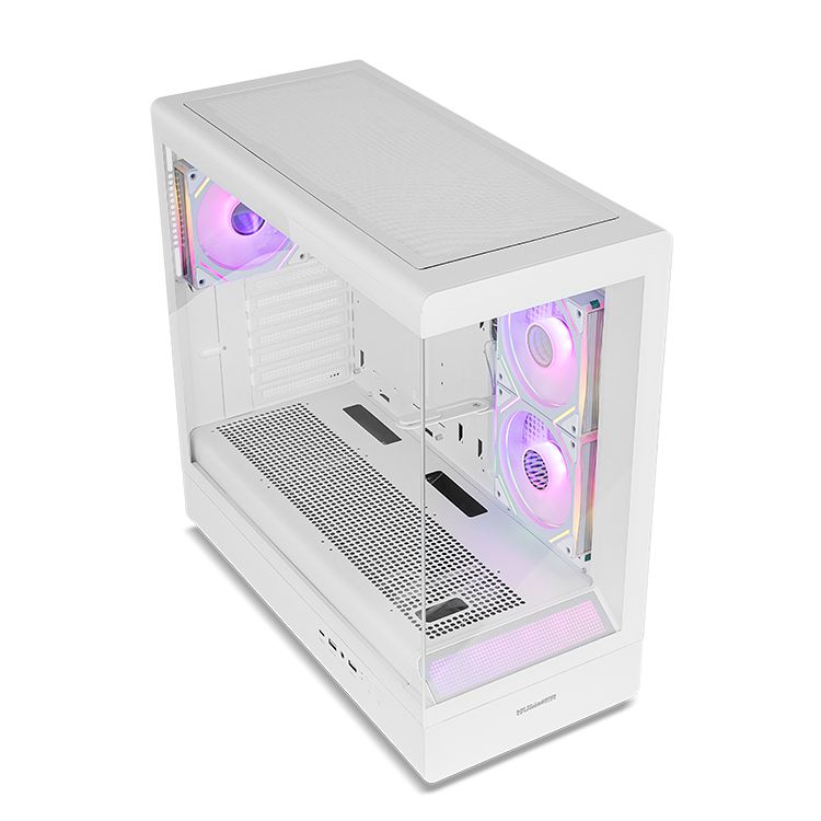 NXINFTYIOTAWH - Caja Nox Infinity Iota Panel Lateral de Cristal Templado ARGB 1xUSB-A 3.0 1xUSB-C 3.1 ATX ITX mATX Blanca (NXINFTYIOTAWH)
