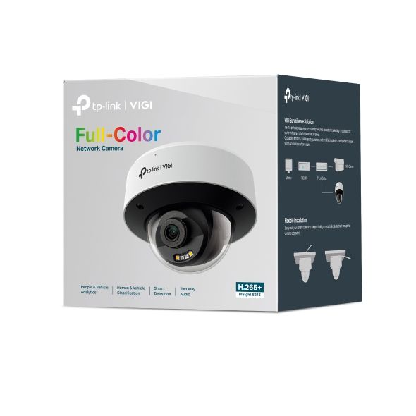 INSIGHT S245(2.8MM) - Cmara IP TP-Link Vigi Tipo Domo UHD 4mp Sensor CMOS Ethernet Full-Color Proteccin IP67/IK10 Visin Nocturna IR Exterior Techo Blanca (INSIGHT S245 2.8MM)