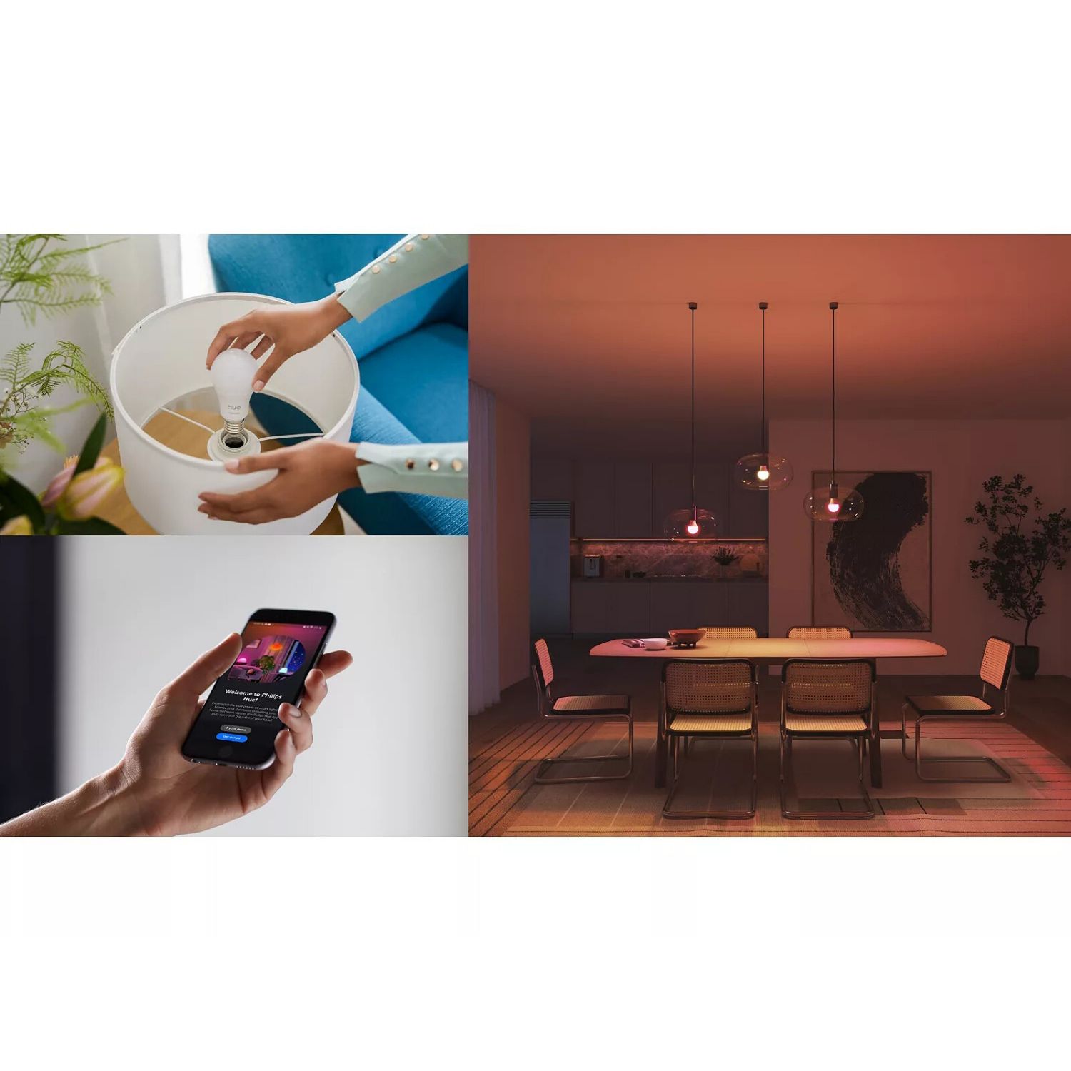 929004235407 - Bombilla inteligente Philips Hue E27 8W 800L 3unidades. Bluetooth. (929004235407)