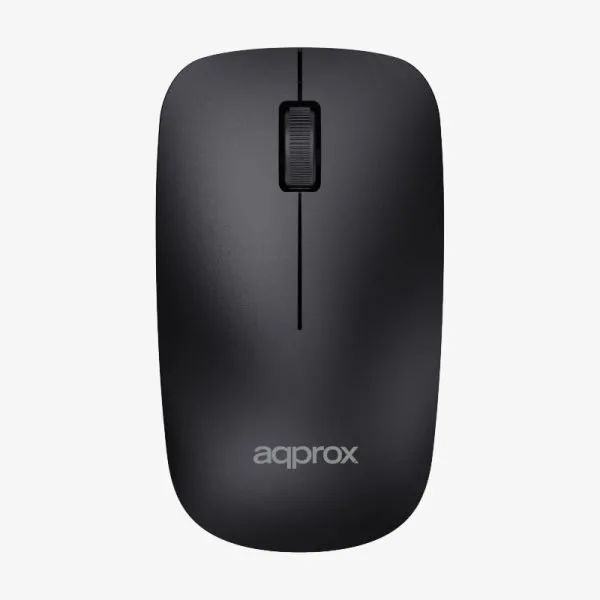 APPMX410 - Kit Teclado + Ratn APPROX Multimedia 105 Teclas Wireless 2.4GHz 1000dpi 3 Botones Negro (APPMX410)