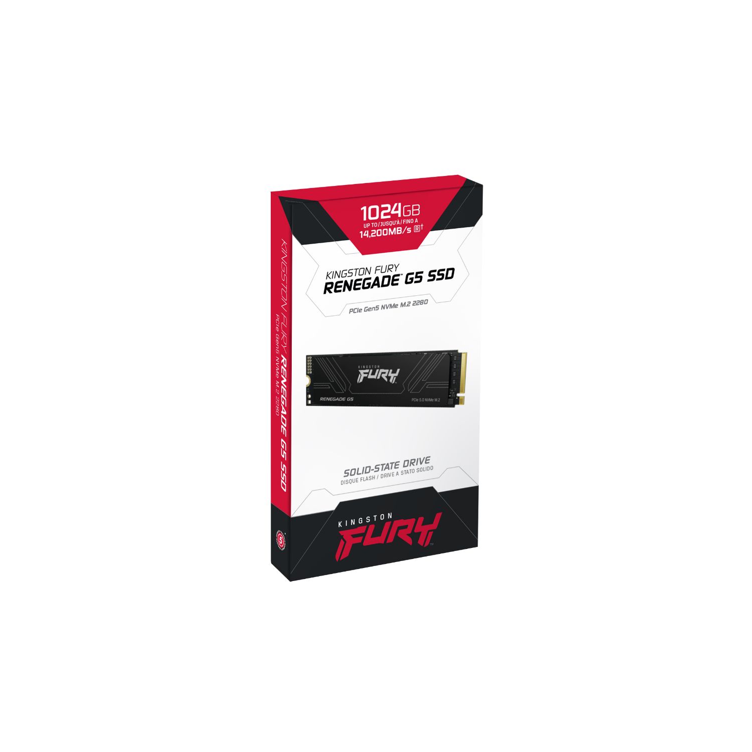 SFYR2S/1T0 - SSD Kingston FURY Renegade G5 1Tb Pcie5.0 14200MB/s M.2 (SFYR2S/1T0)