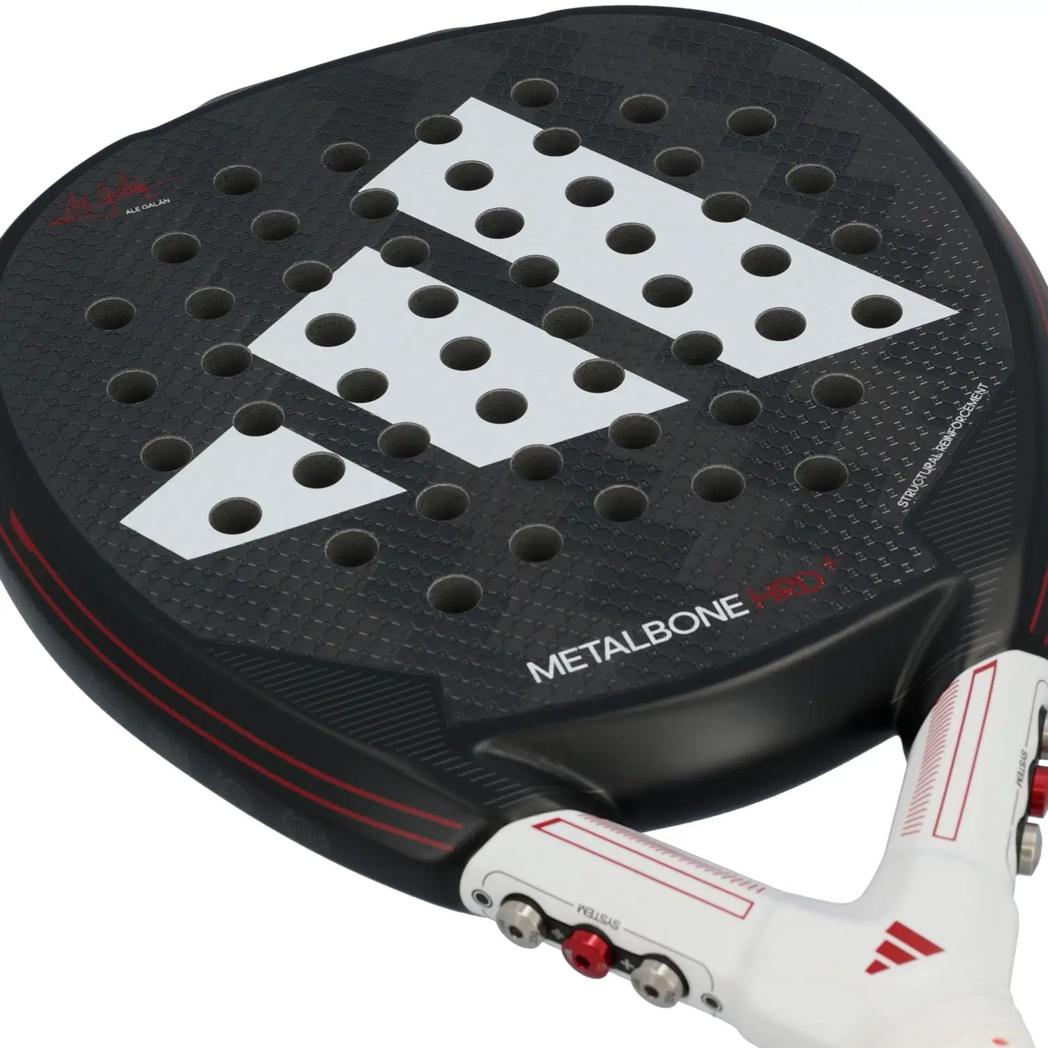 METAL HRD+ 24 - Pala de Pdel Adidas Metalbone Blanca/Negra (METAL HRD+ 24)