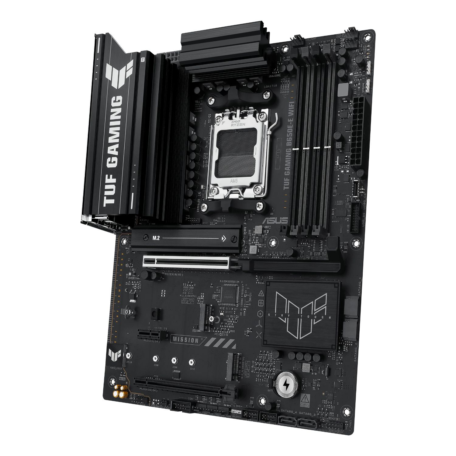 90MB1LT0-M0EAY0 - ASUS TUF GAMING B650E-E WIFI: (AM5) 4DDR5 SATA3 M.2 USB HDMI DP RJ45 7.1 ATX WiFi 6E Bluetooth 5.3 Ethernet 2.5 GbE (90MB1LT0-M0EAY0)